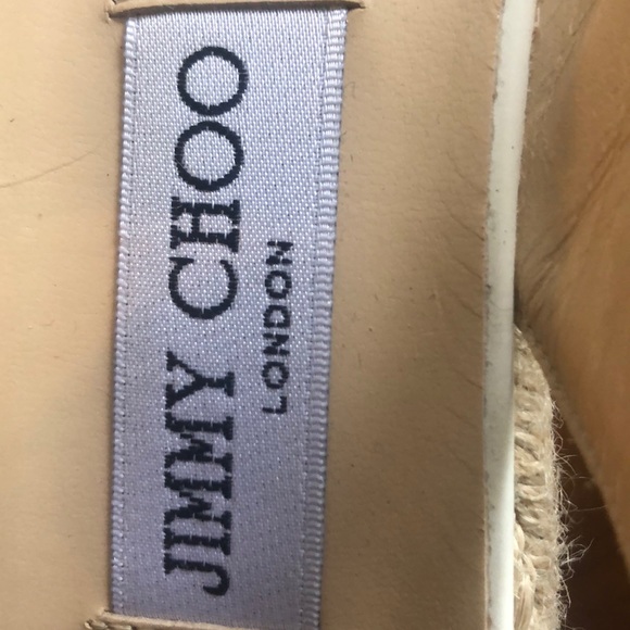 Jimmy Choo White Patent Leather Espadrille Size 40 - Picture 6 of 8